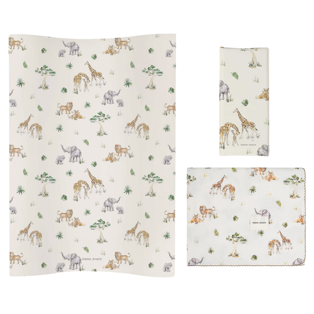 Home & Travel Baby Changing Bundle – Sweet Safari