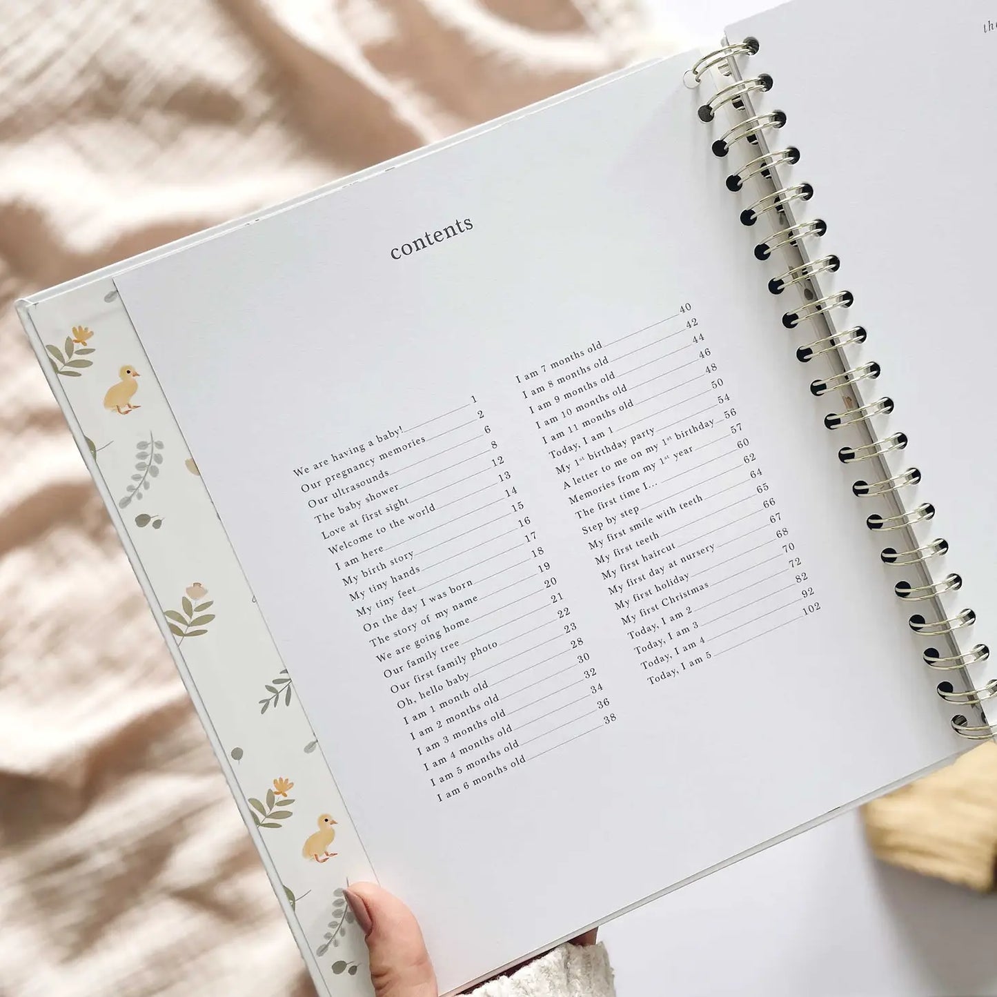 My Baby Book - Animals and Gold Foiling