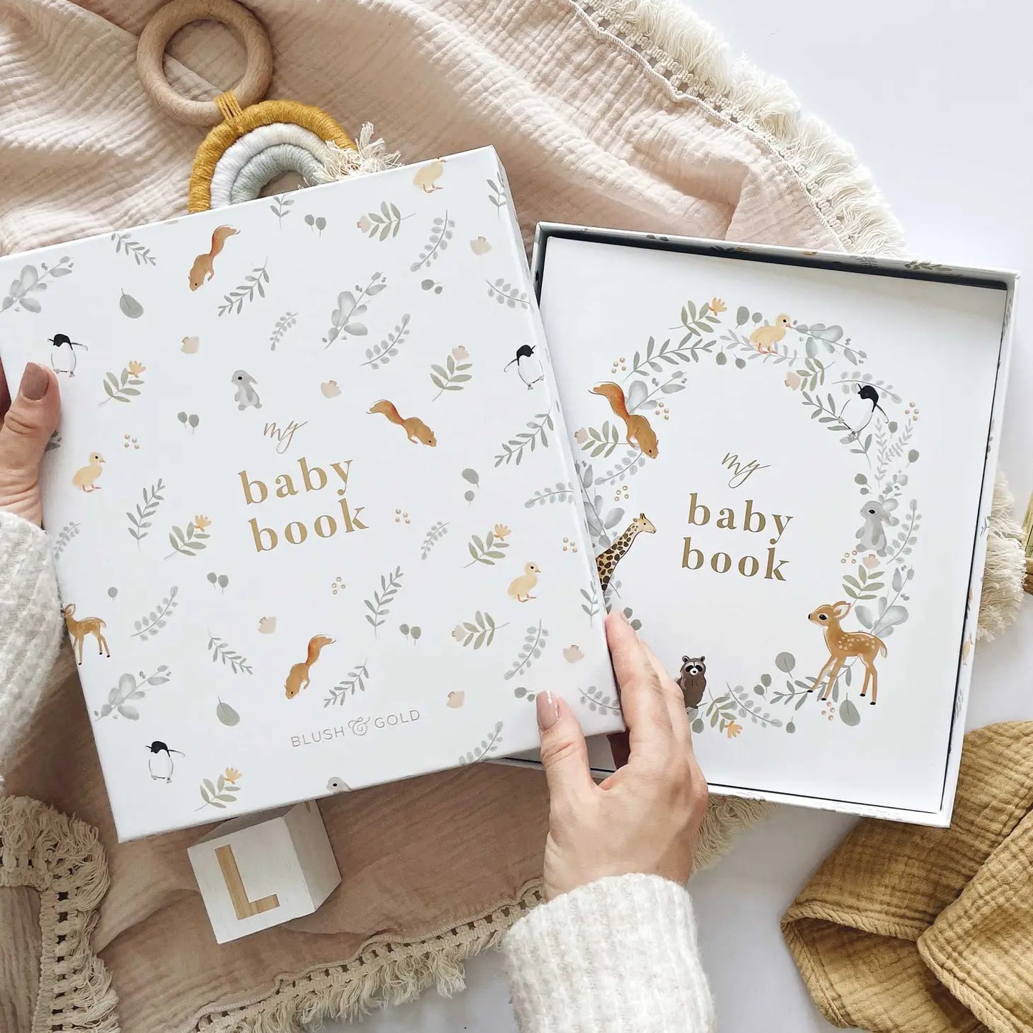 My Baby Book - Animals and Gold Foiling