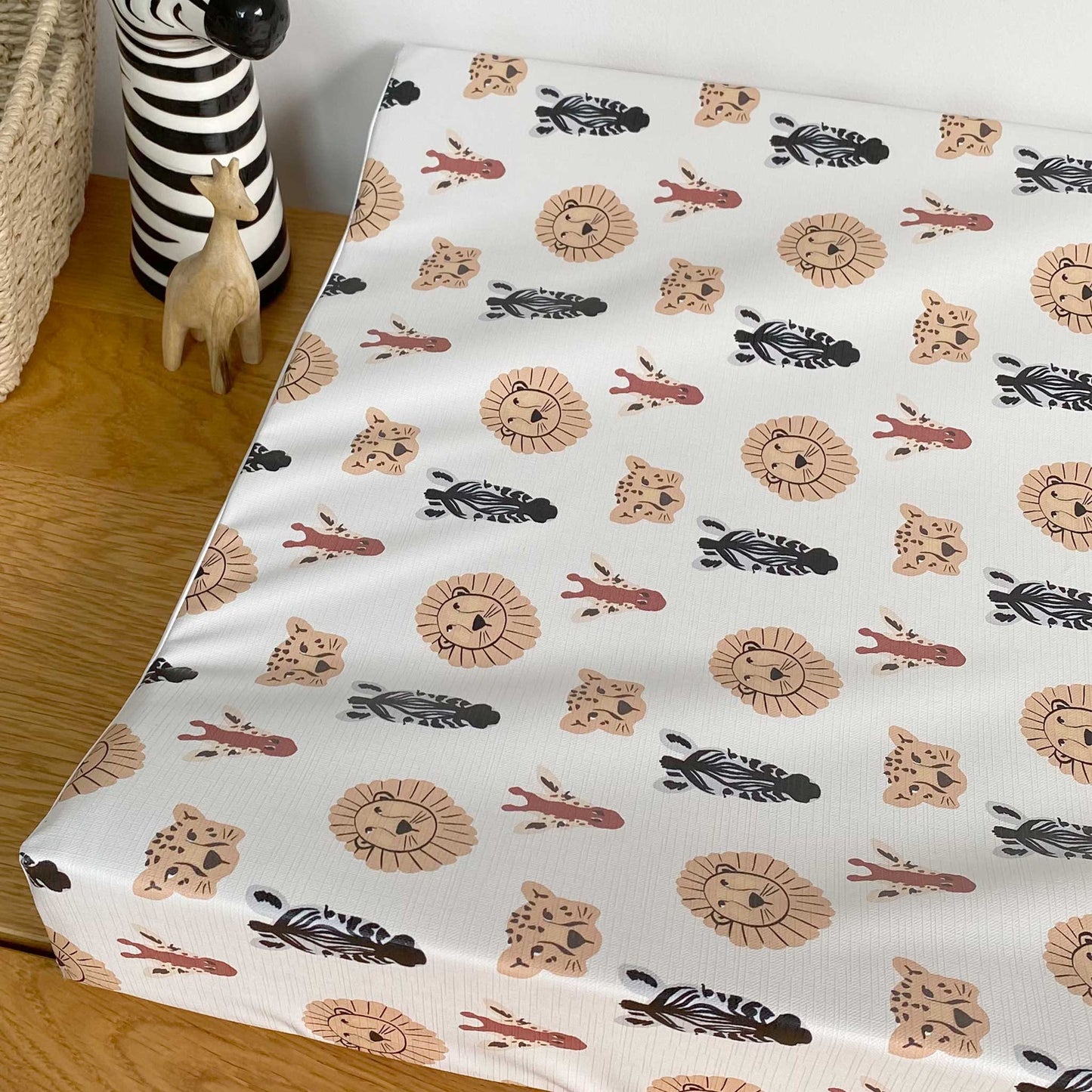 Anti Roll Changing Mat - Scandi Safari