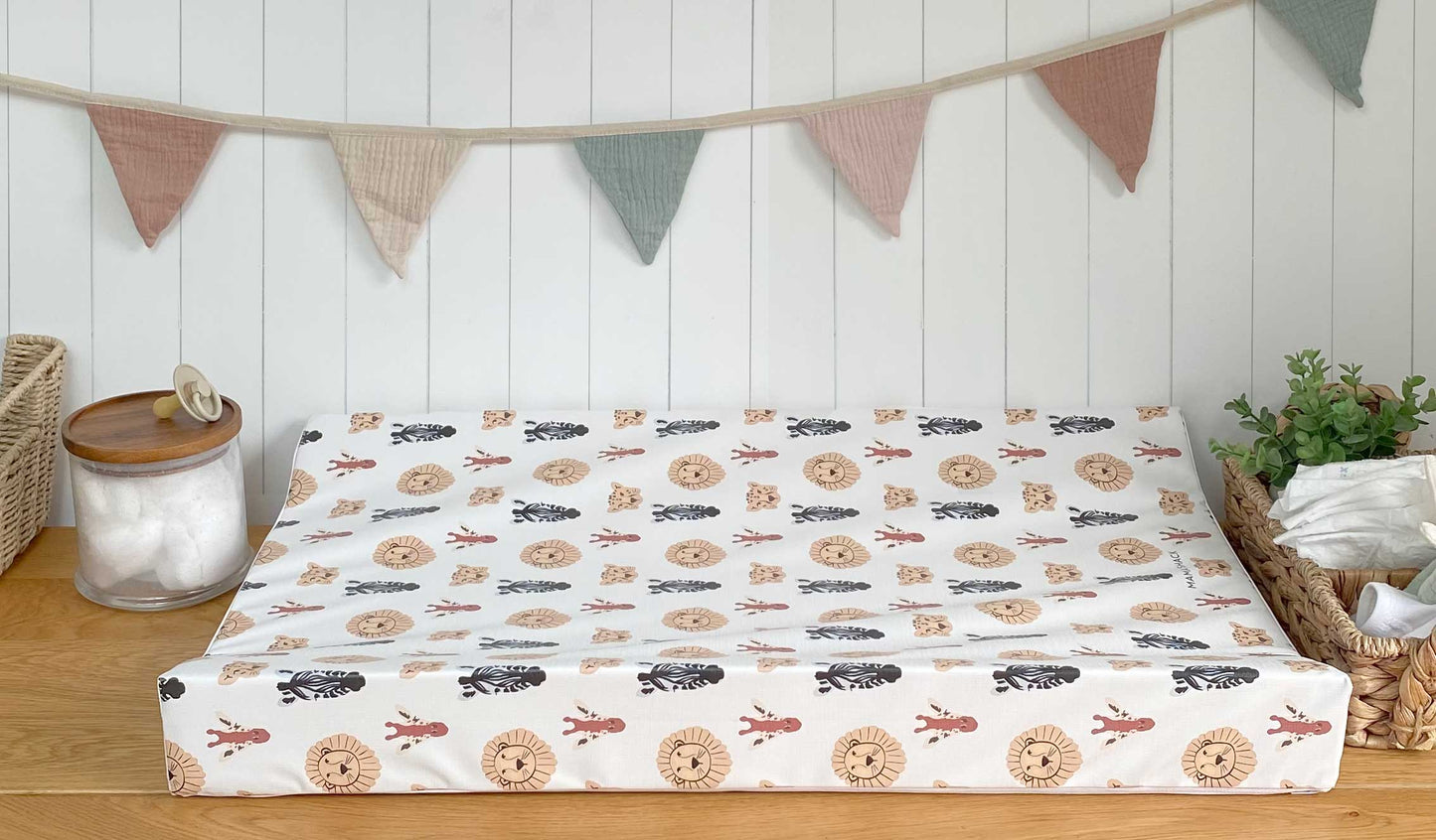 Anti Roll Changing Mat - Scandi Safari