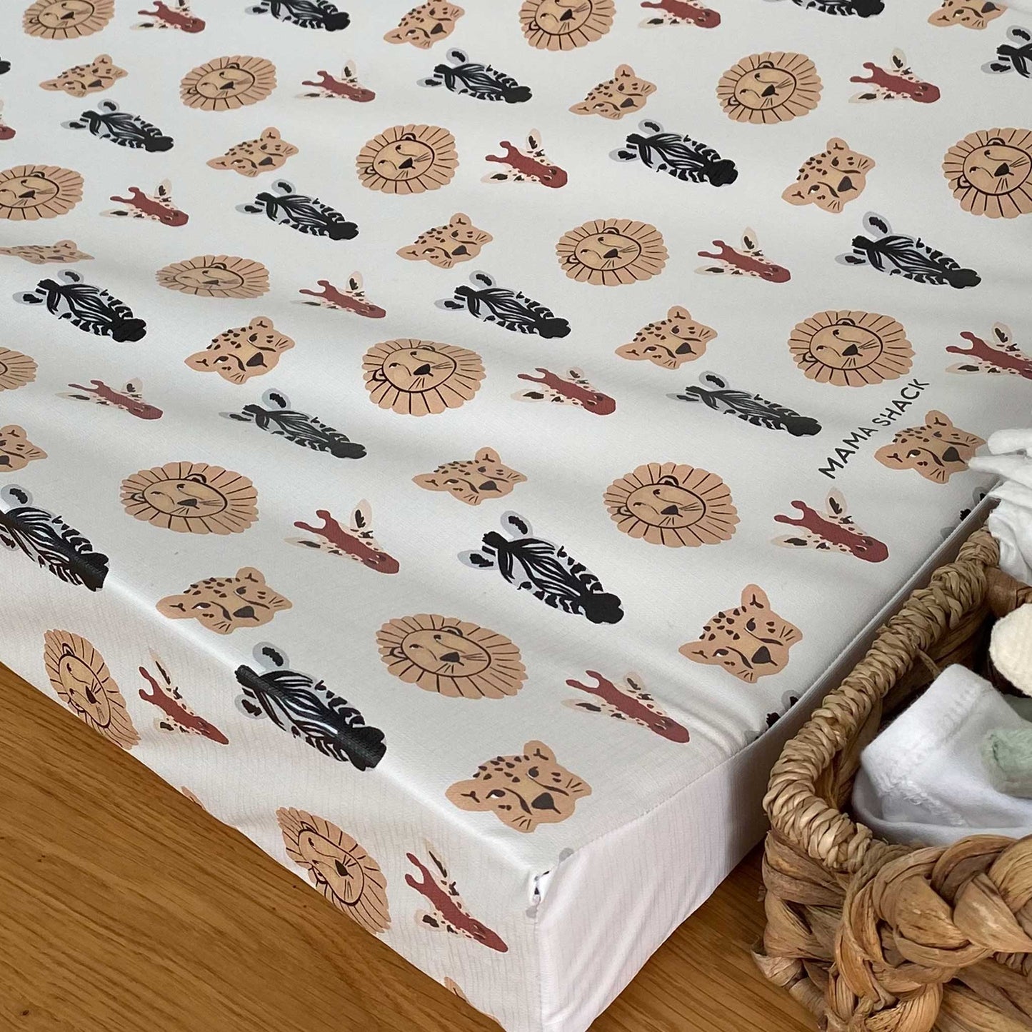 Anti Roll Changing Mat - Scandi Safari