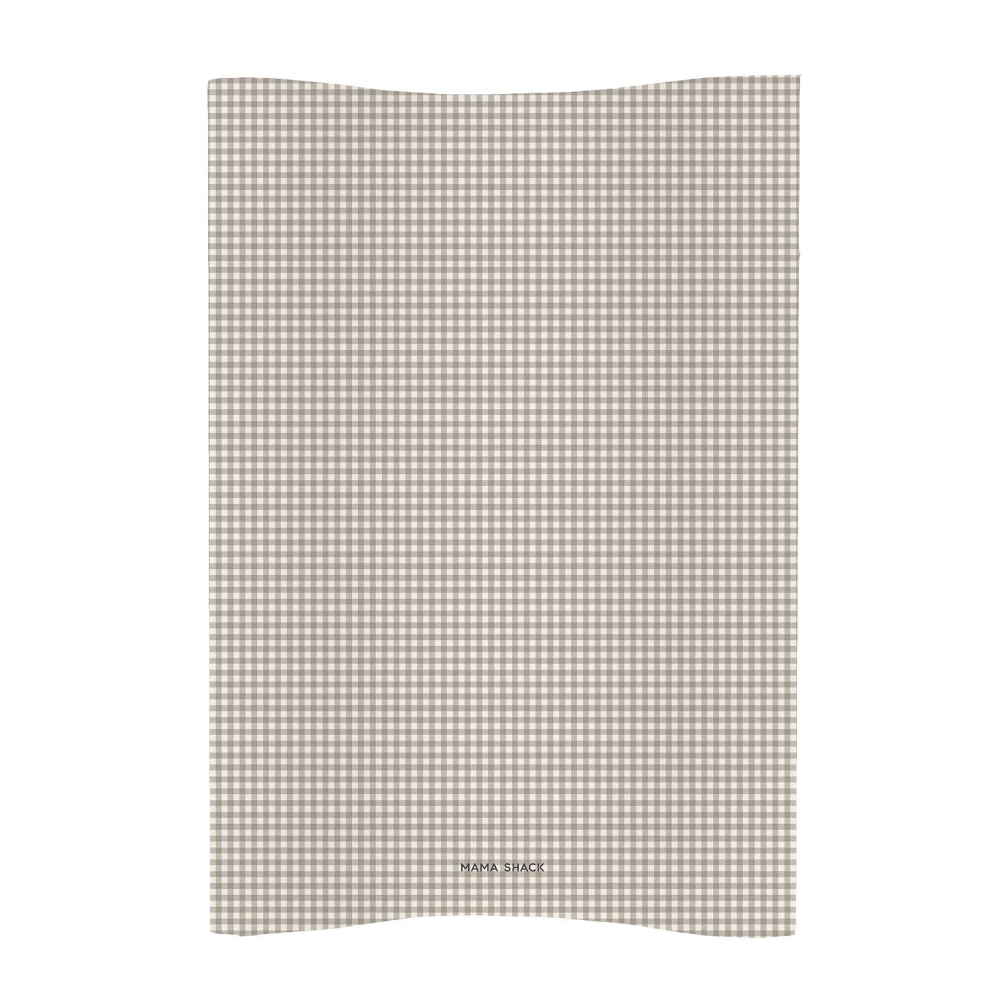 Anti Roll Changing Mat - Greige Gingham