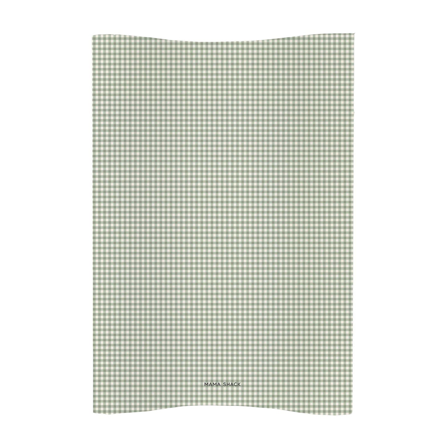 Anti Roll Changing Mat - Sage Green Gingham