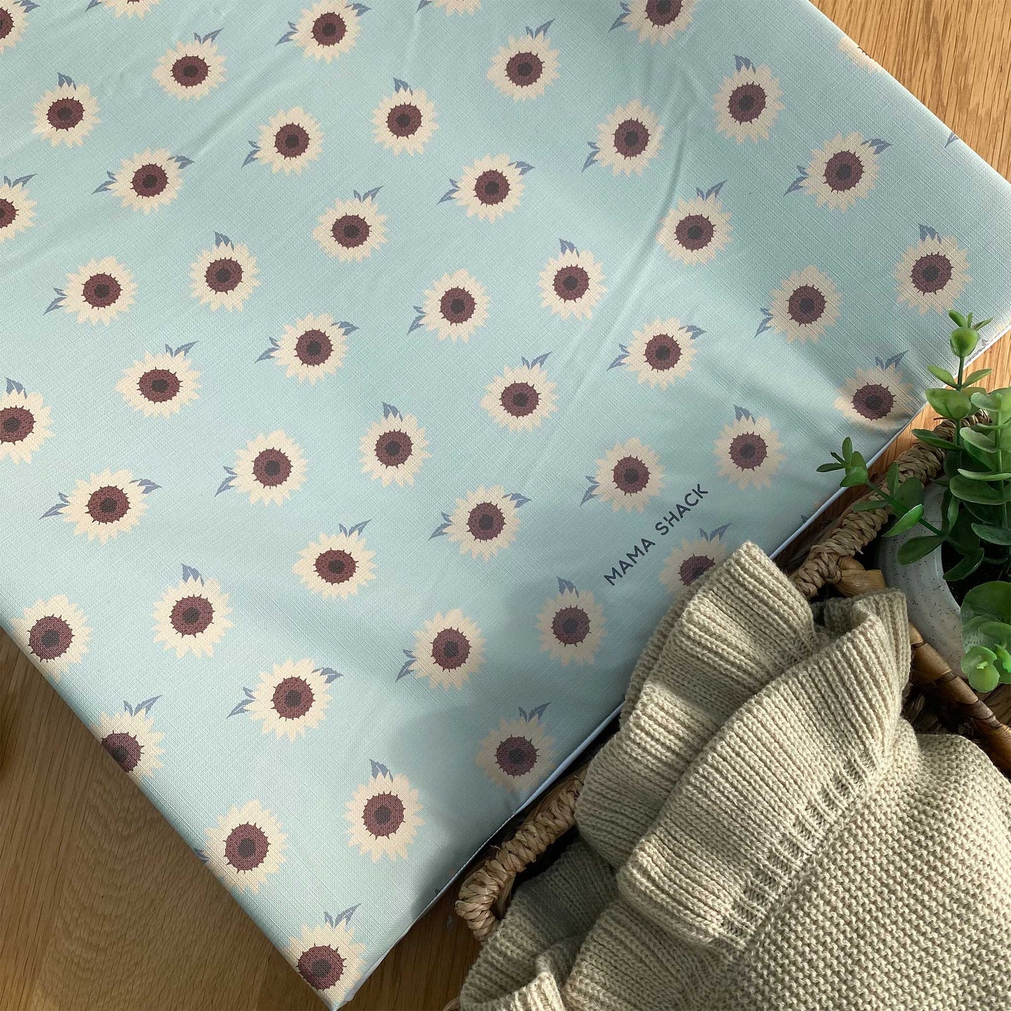 Anti Roll Changing Mat - Sunflower