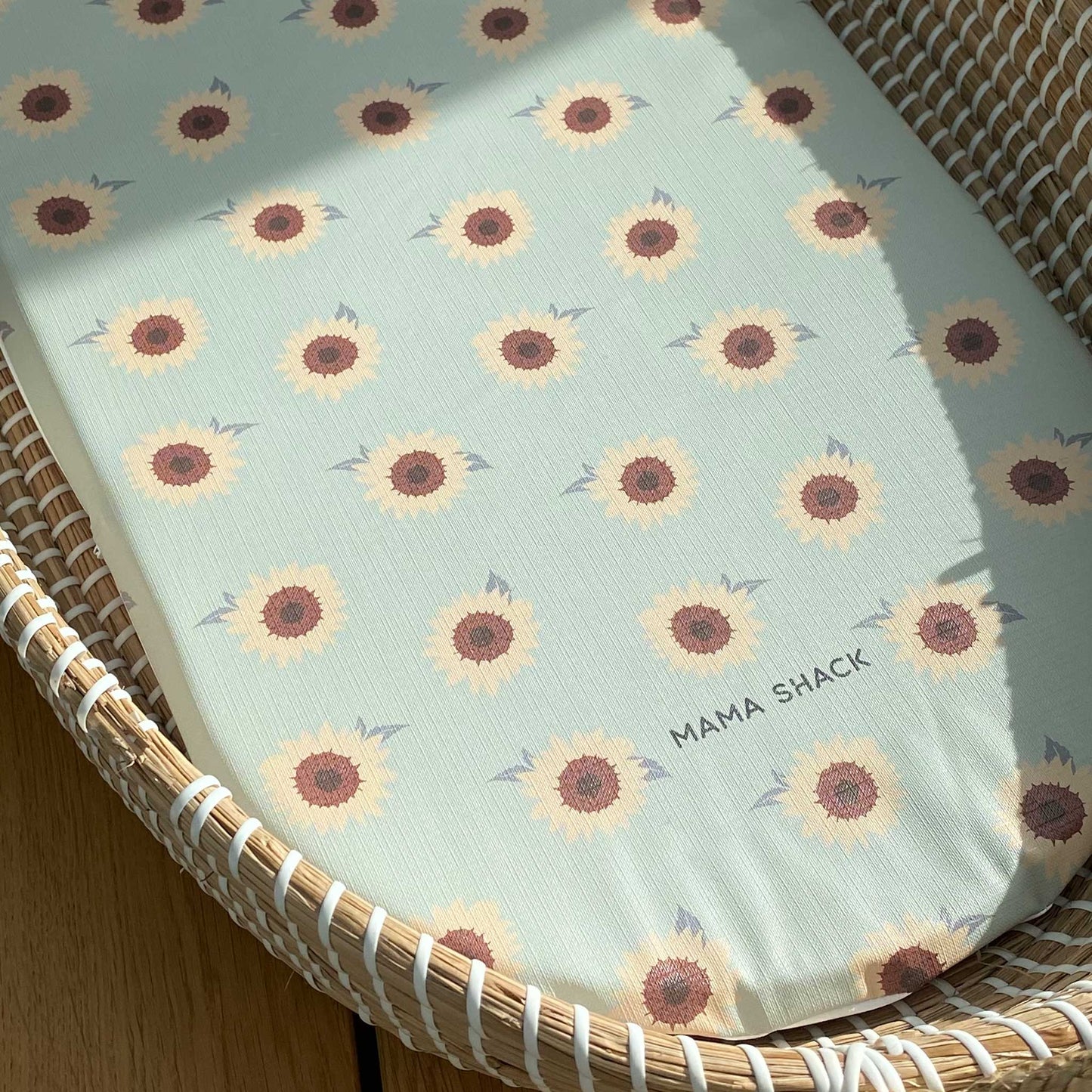 Changing Basket Mat Liner - Sunflower