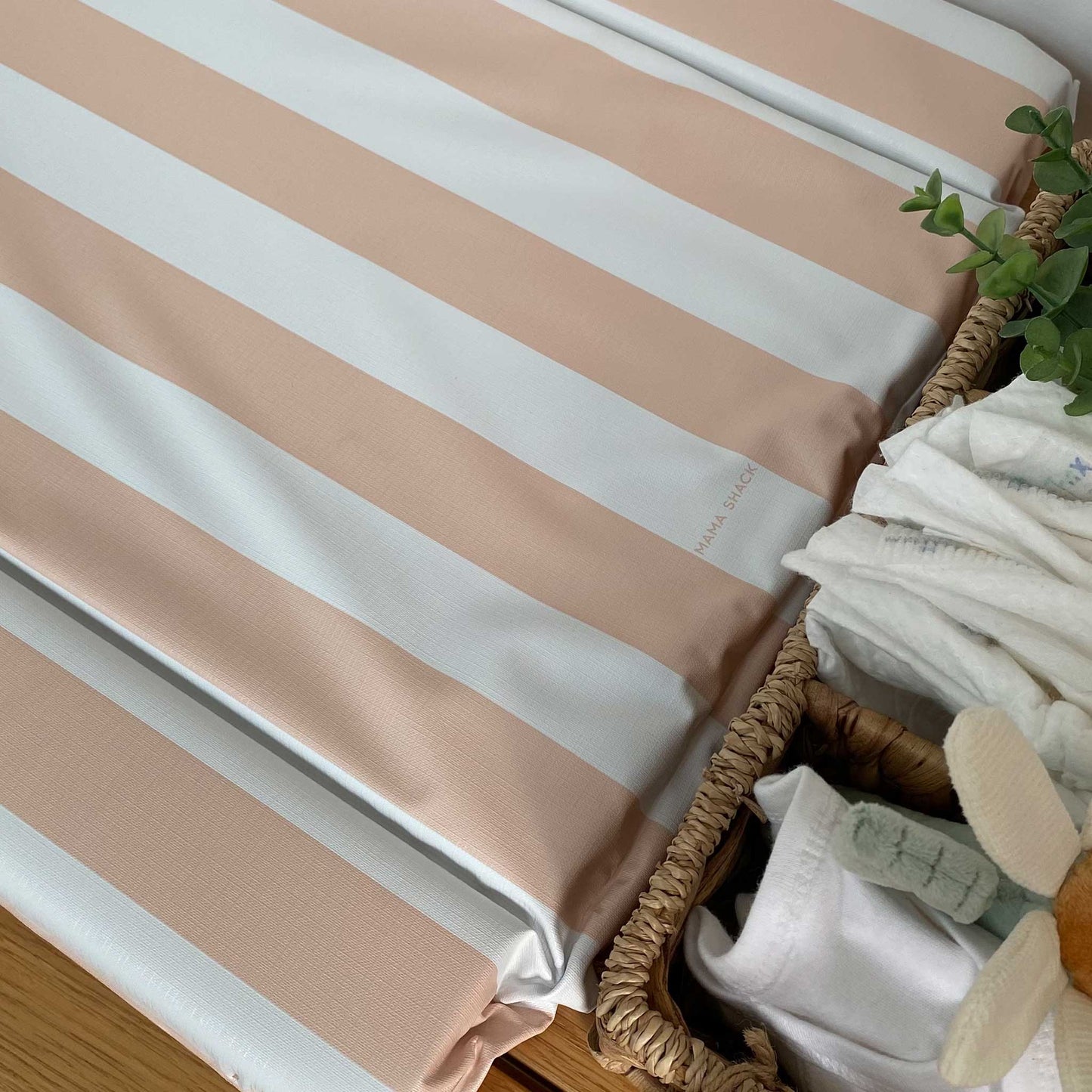 Changing Mat - Candy Stripe Peaches