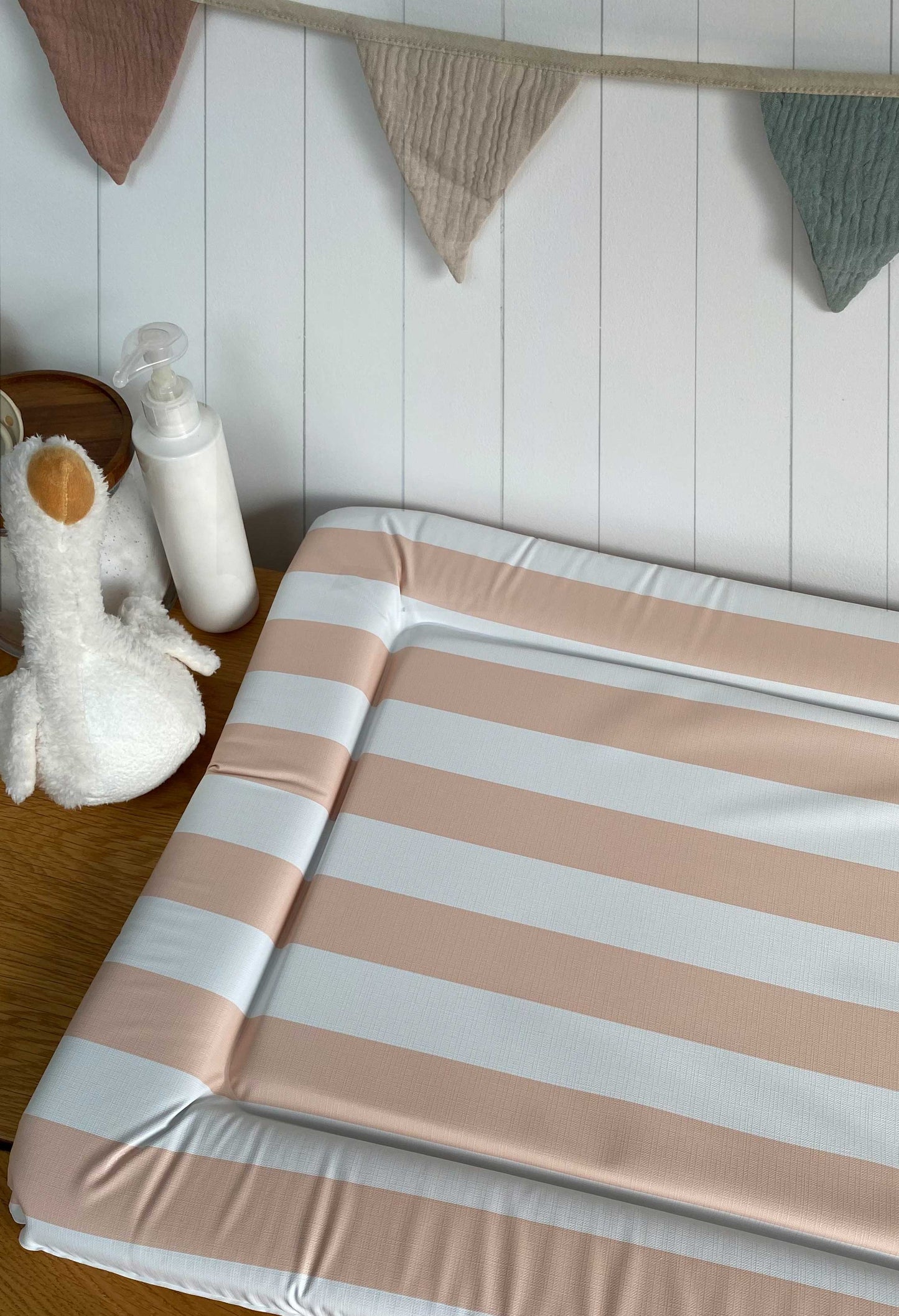 Changing Mat - Candy Stripe Peaches