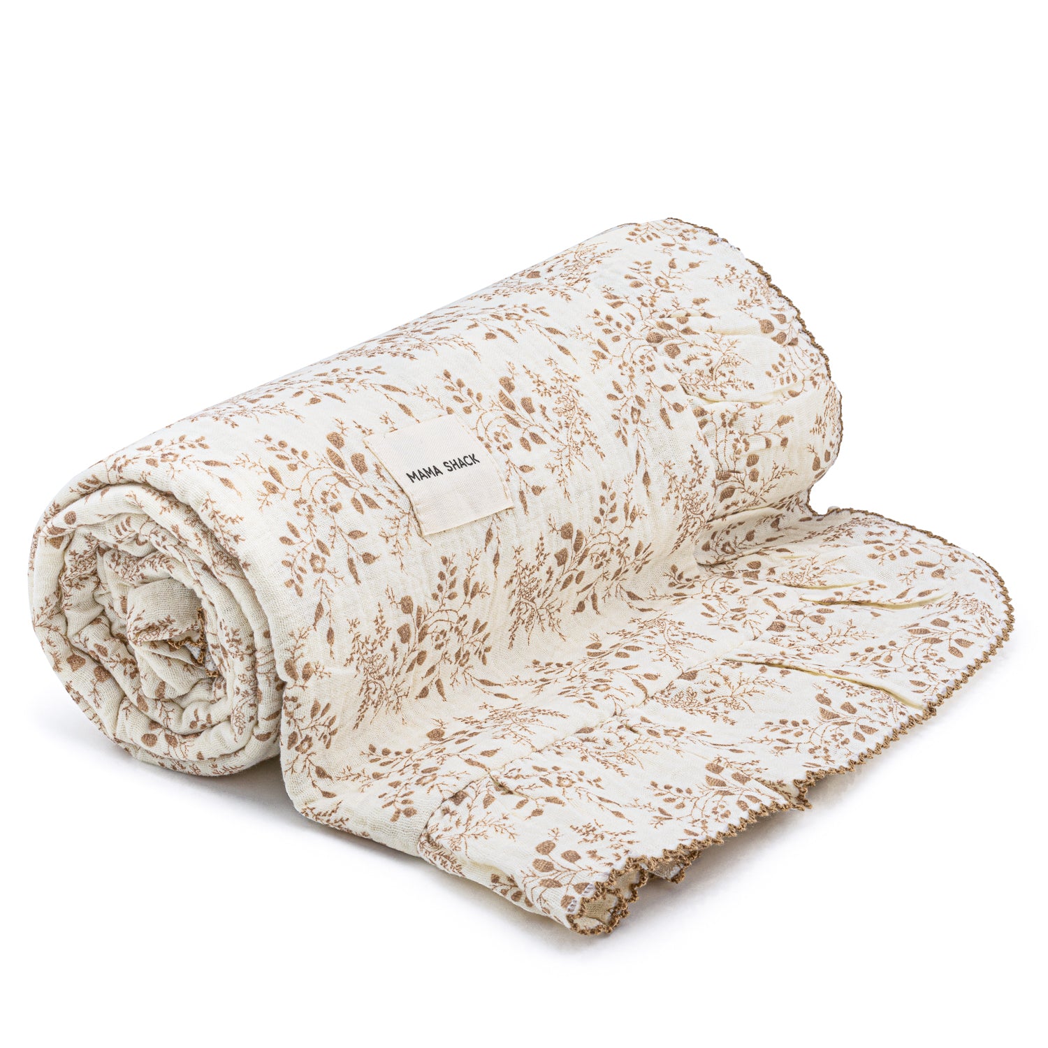 Frill Muslin Blanket - Vintage Floral