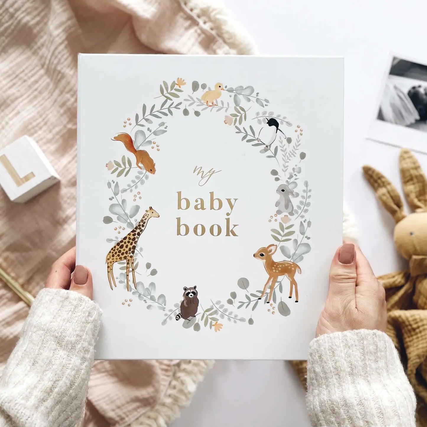 My Baby Book - Animals and Gold Foiling