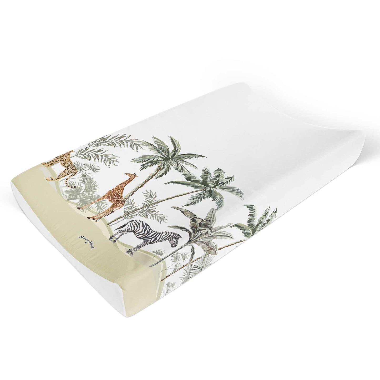 Anti Roll Changing Mat Palms & Safari