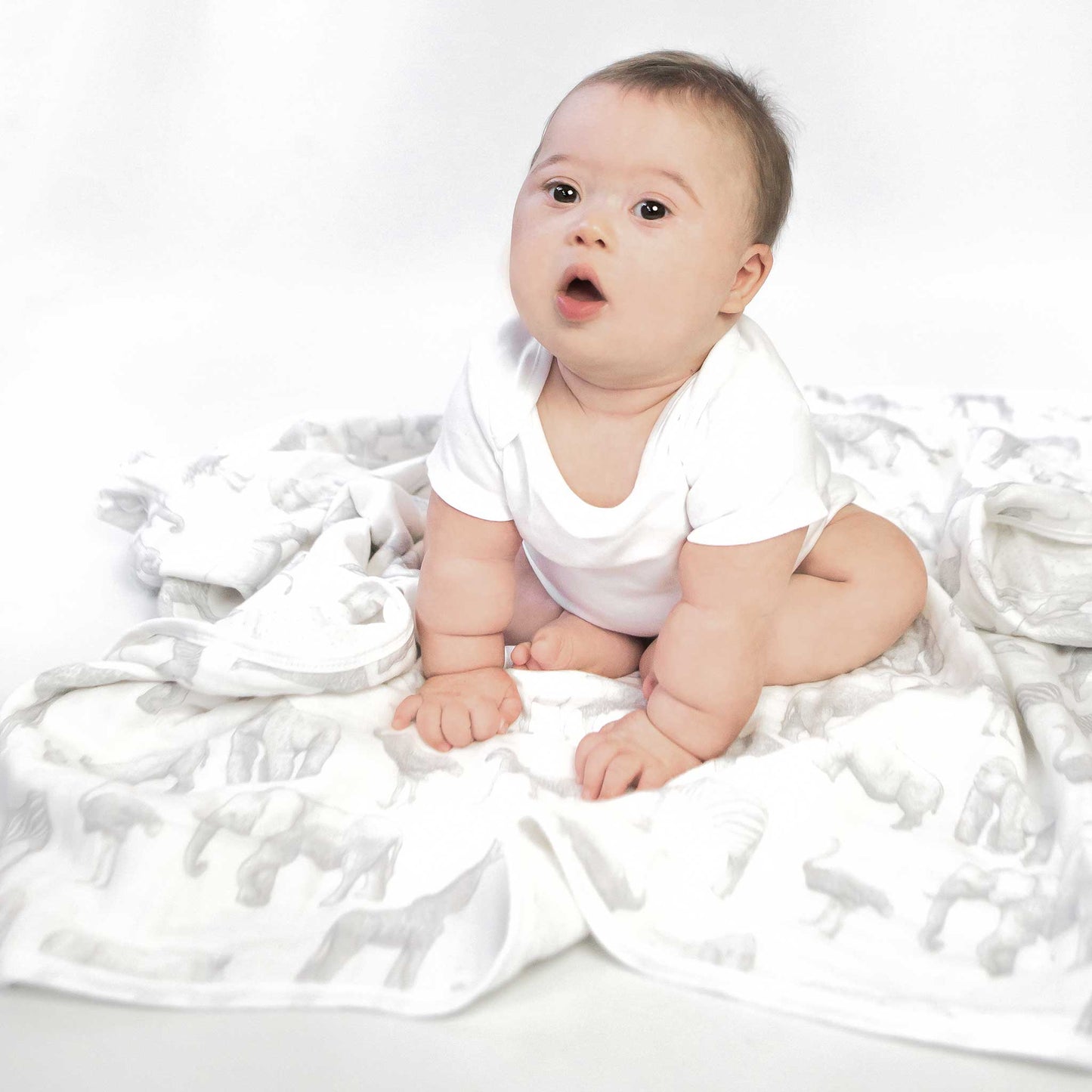 Organic Cotton Muslin Quilt Blanket - Serengeti SafariOrganic Cotton Muslin Quilt Blanket - Serengeti Safari