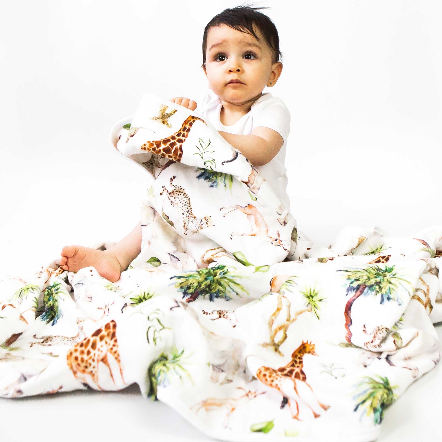 Organic Cotton Muslin Quilt Blanket - Wild Safari