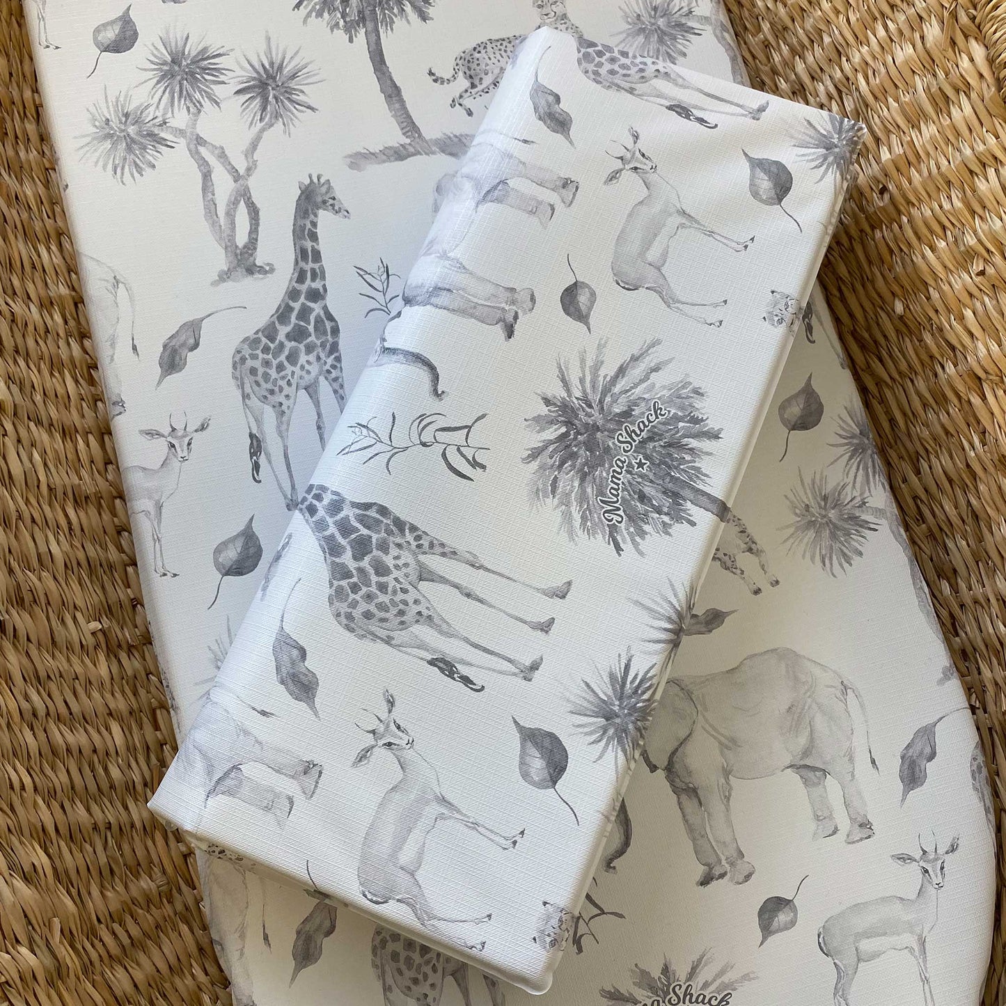 Travel Changing Mat - Mono Wild Safari