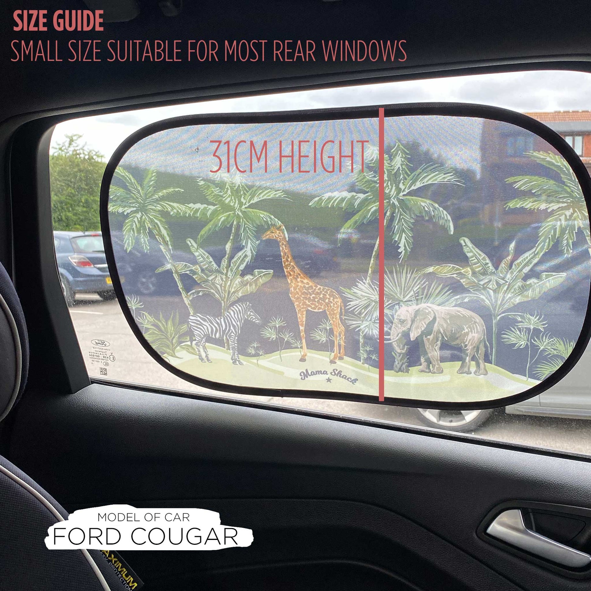 Car Sunshades - Monochrome Dotty - Small Mama Shack