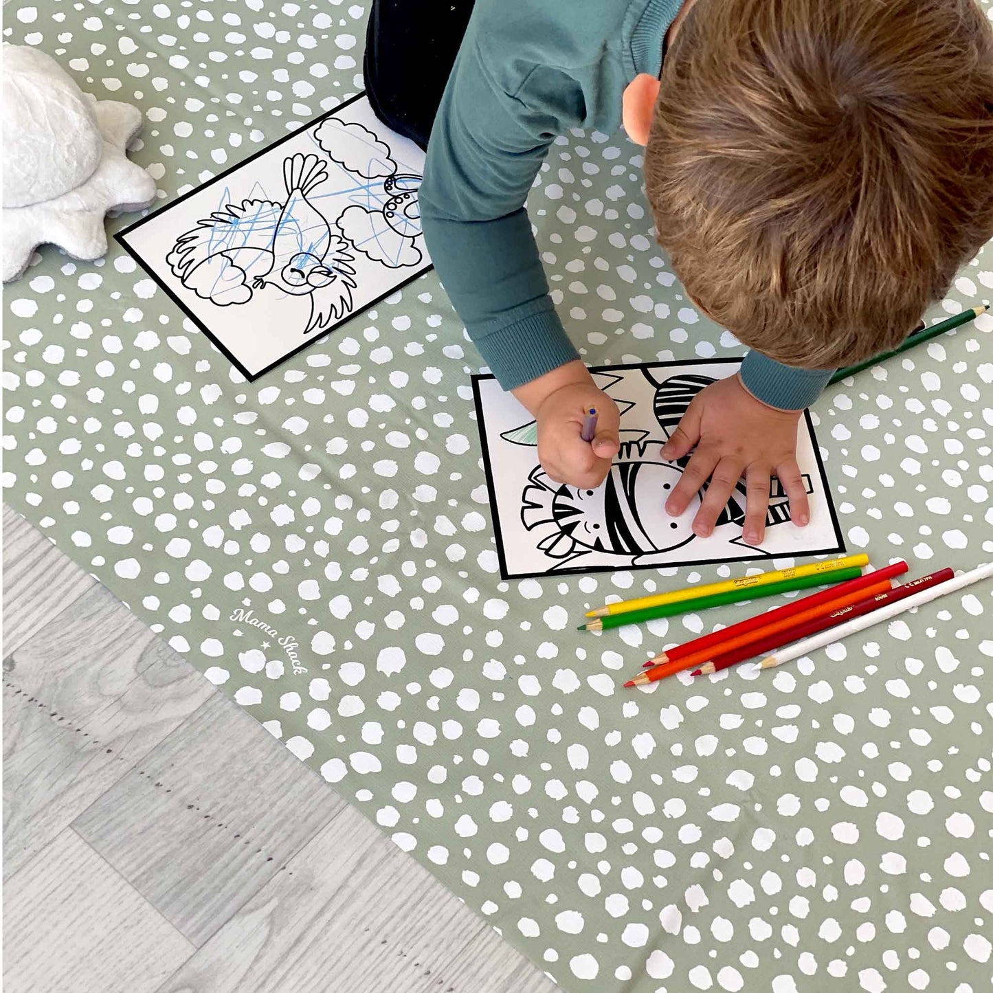 Splash Mat Sage Spotty