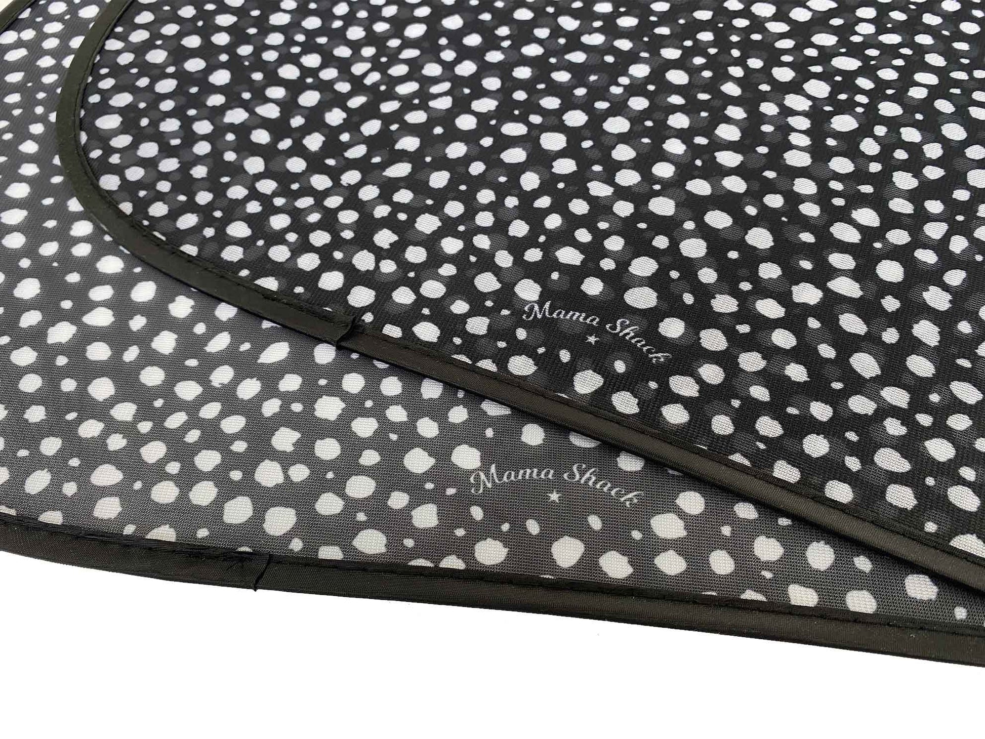 Small - Car Window Shades - Monochrome Dotty