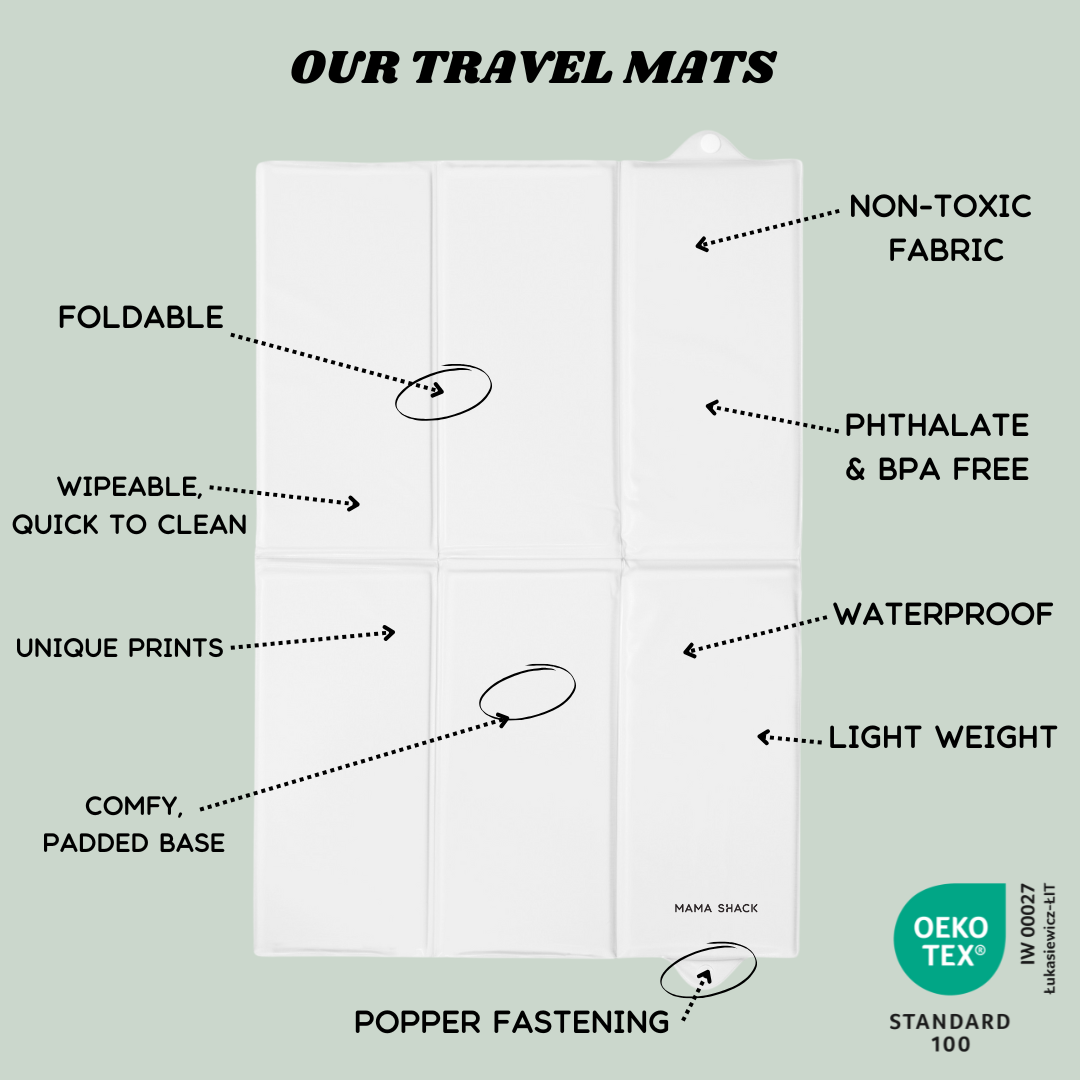 Foldable Travel Changing Mat - Sweet Safari