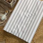 Anti Roll Changing Mat - Greige Stripe