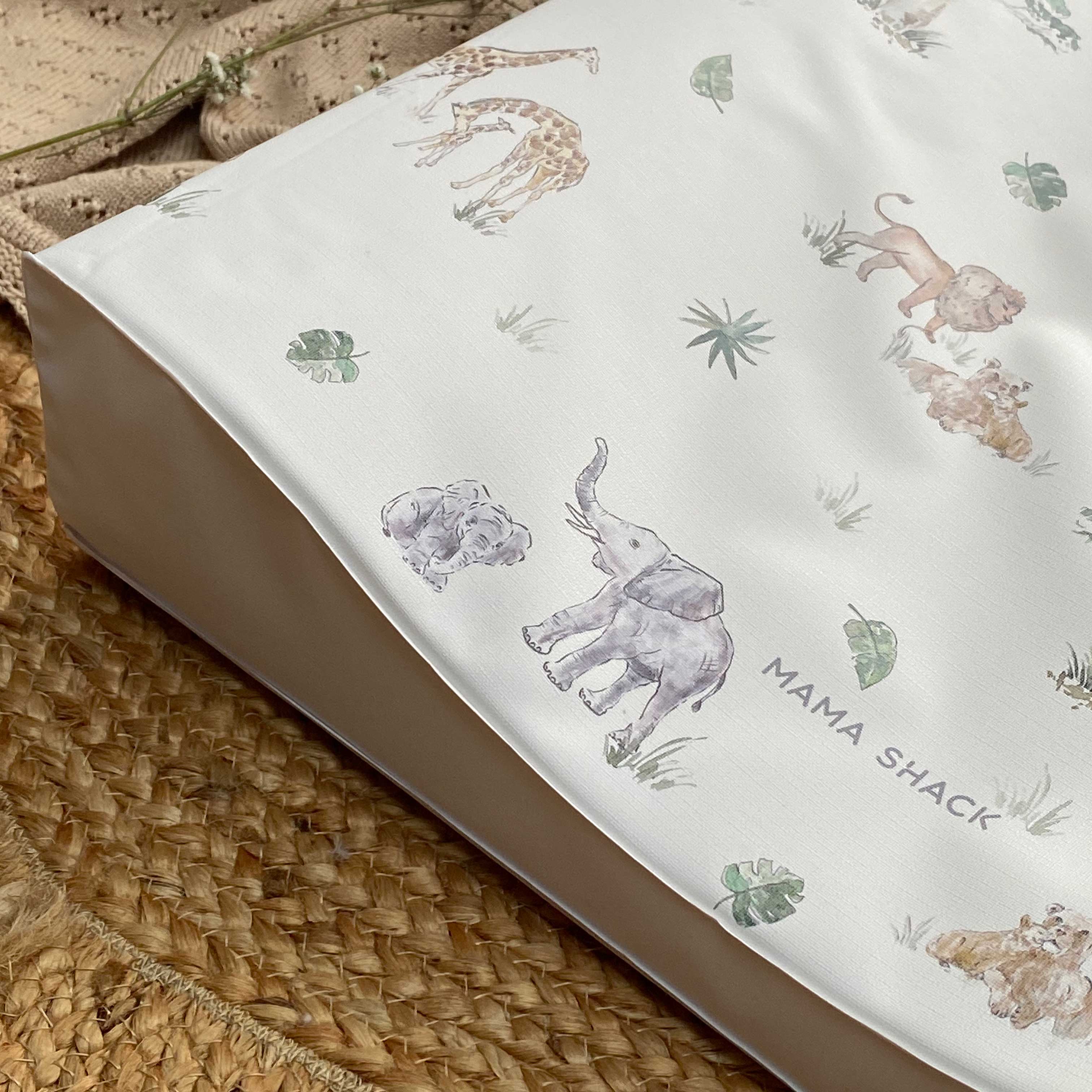 Anti Roll Changing Mat - Sweet Safari