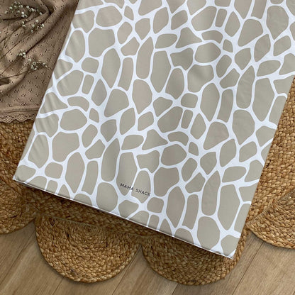 Anti Roll Changing Mat - Giraffe Print - MAMA SHACK