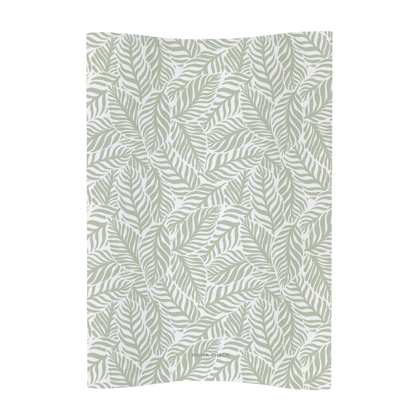 Anti Roll Changing Mat - Linear Leaf - Sage Green