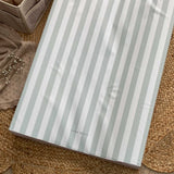 Anti Roll Changing Mat - Candy Stripe - Sage