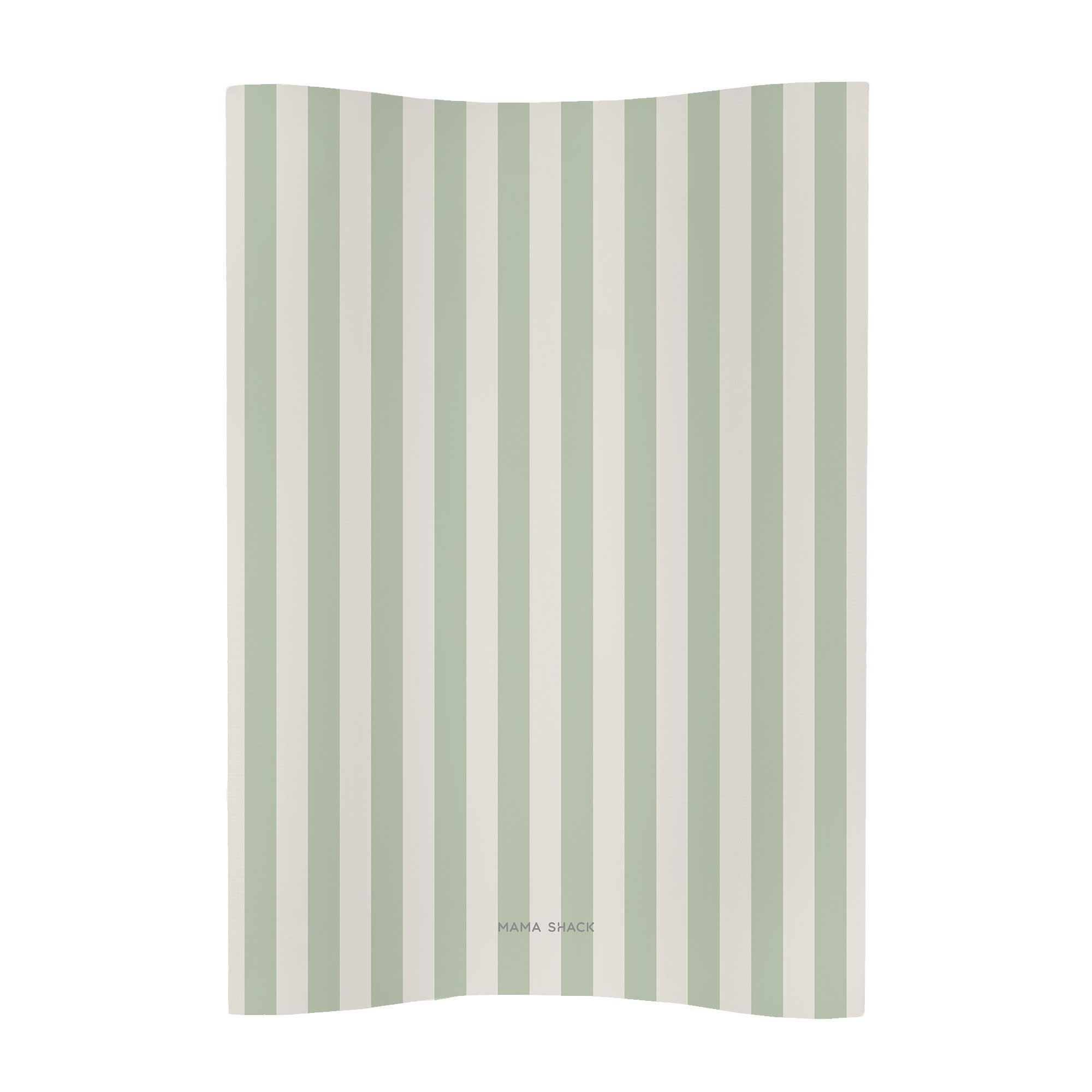 Anti Roll Changing Mat - Candy Stripe - Sage