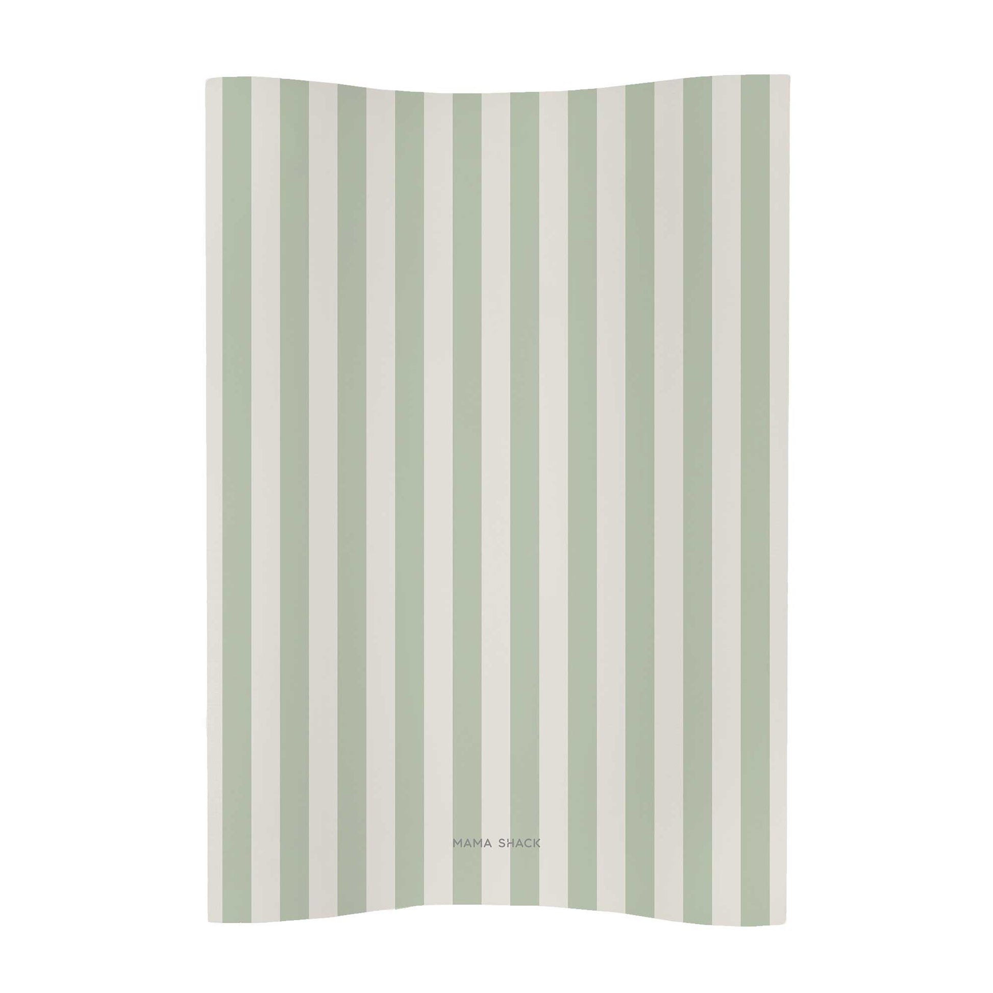 Anti Roll Changing Mat - Candy Stripe - Sage