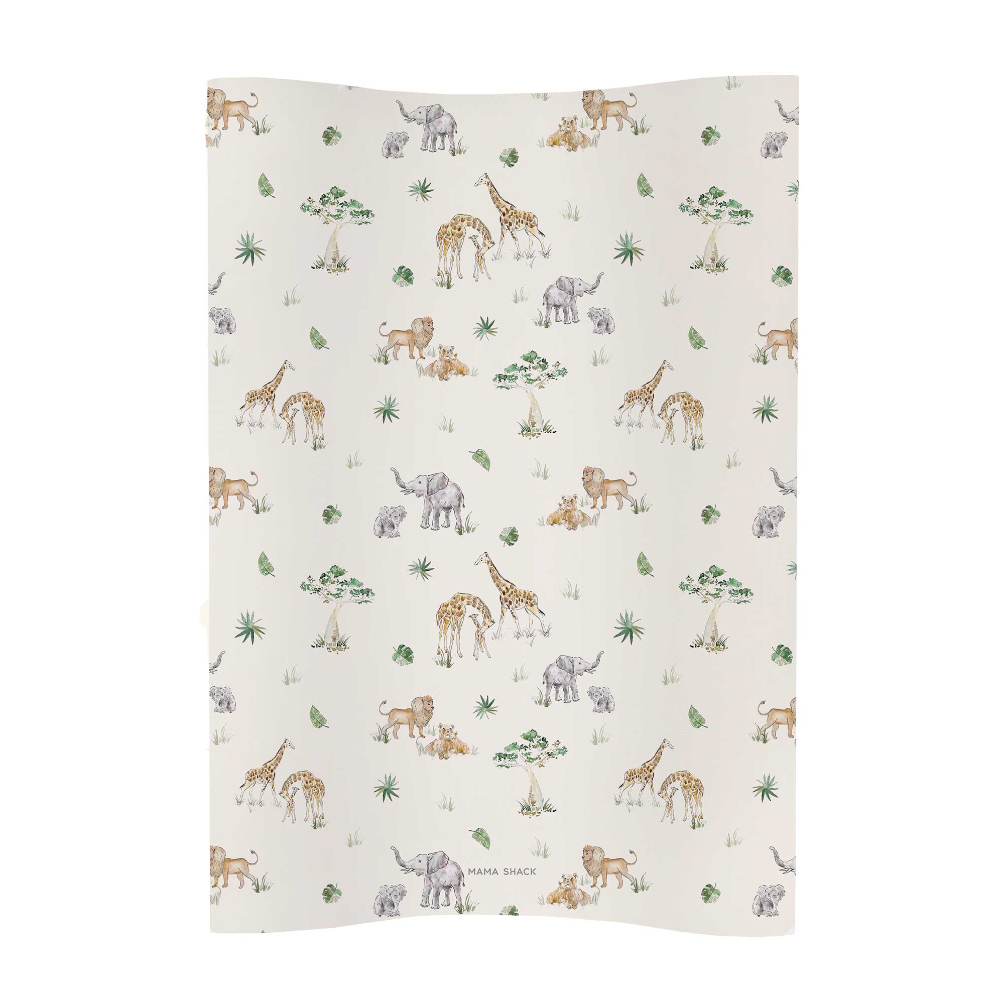 Anti Roll Changing Mat - Sweet Safari
