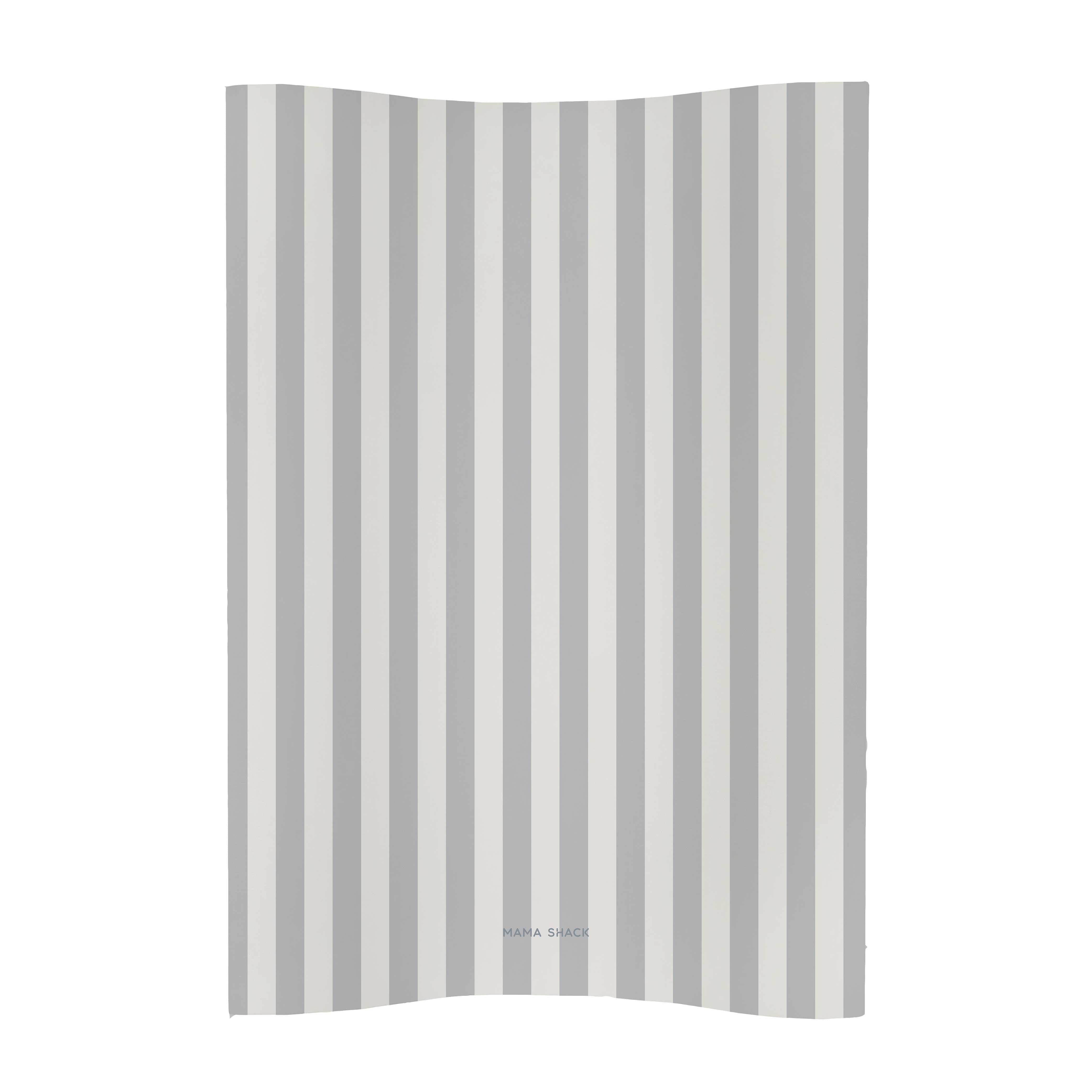 Anti Roll Changing Mat - Greige Stripe