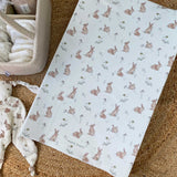 changing mat by mama shack with a bunny print