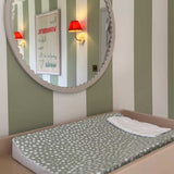 Anti Roll Changing Mat - Sage Spotty