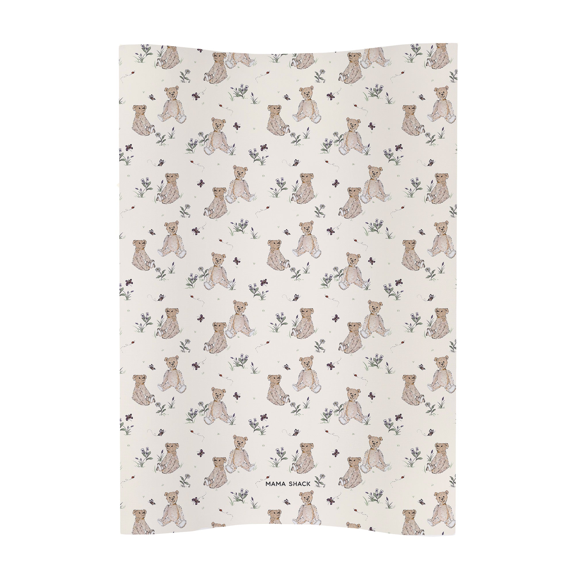 Anti Roll Wedge Changing Mat - Vintage Bear