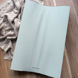 Anti Roll Changing Mat - Sage Green Gingham