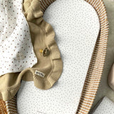 Changing Basket Mat Liner - Vintage Dots