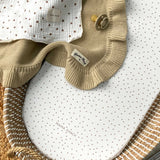 Changing Basket Mat Liner - Vintage Dots