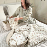 Frill Muslin Blanket - Bunnies
