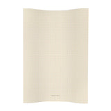 butter yellow gingham changing mat with a small yellow check pattern on a white background