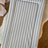 Changing Mat - Greige Stripe