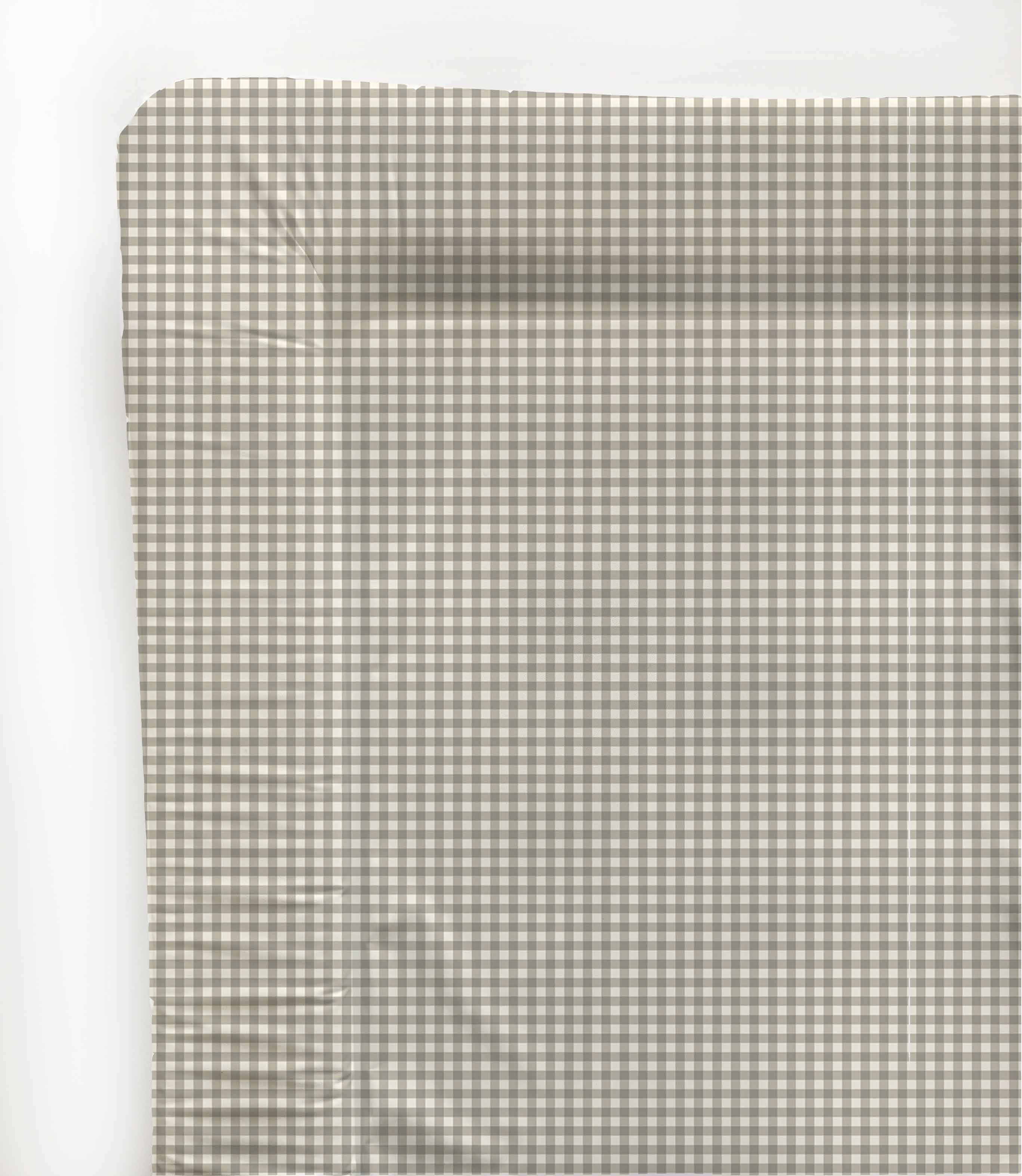 Changing Mat -  Greige Gingham