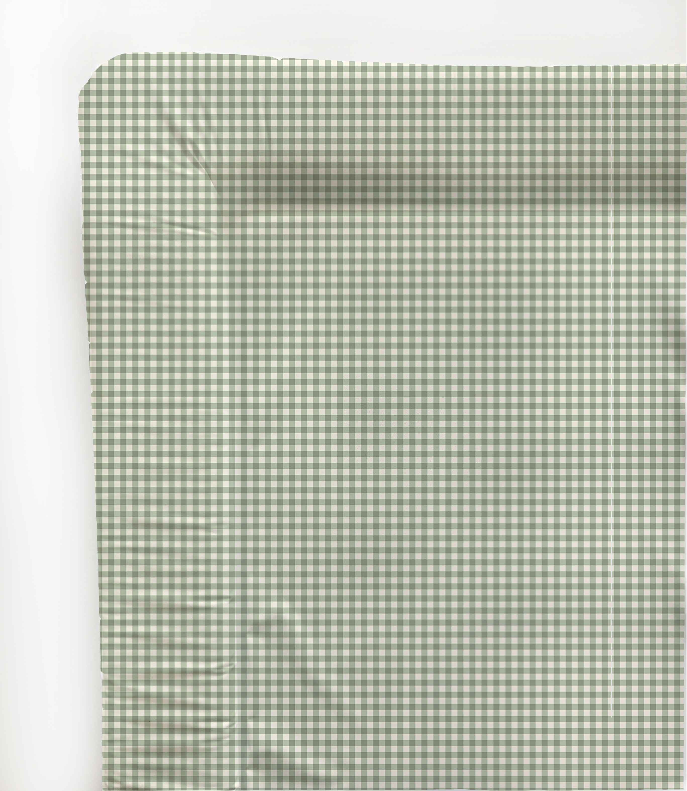 Changing Mat - Sage Green Gingham