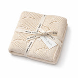 Fable Knit Baby Blanket – Milk