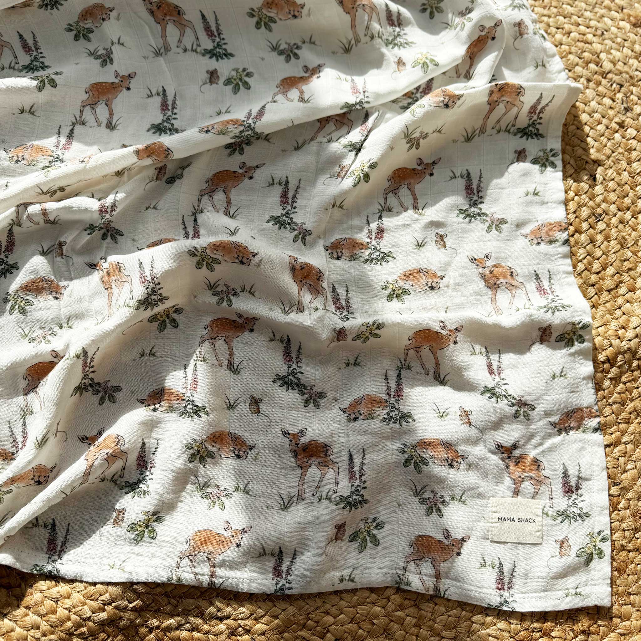 Muslin Swaddle Blanket - Fawn & Fox Glove