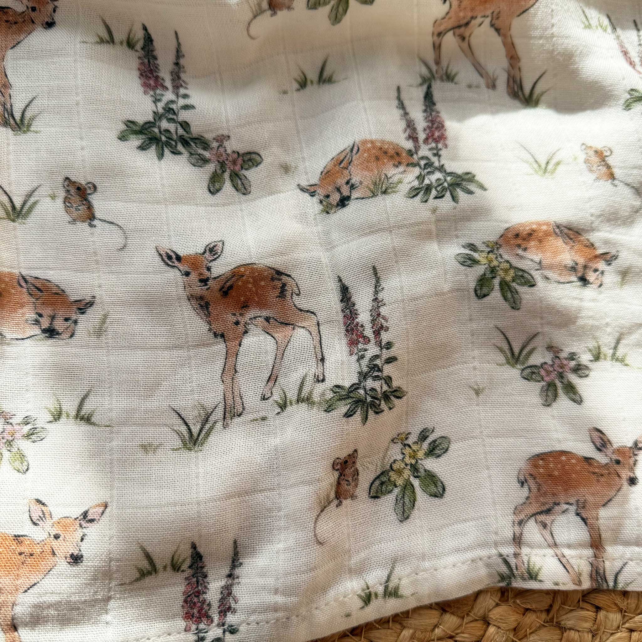 Muslin Swaddle Blanket - Fawn & Fox Glove