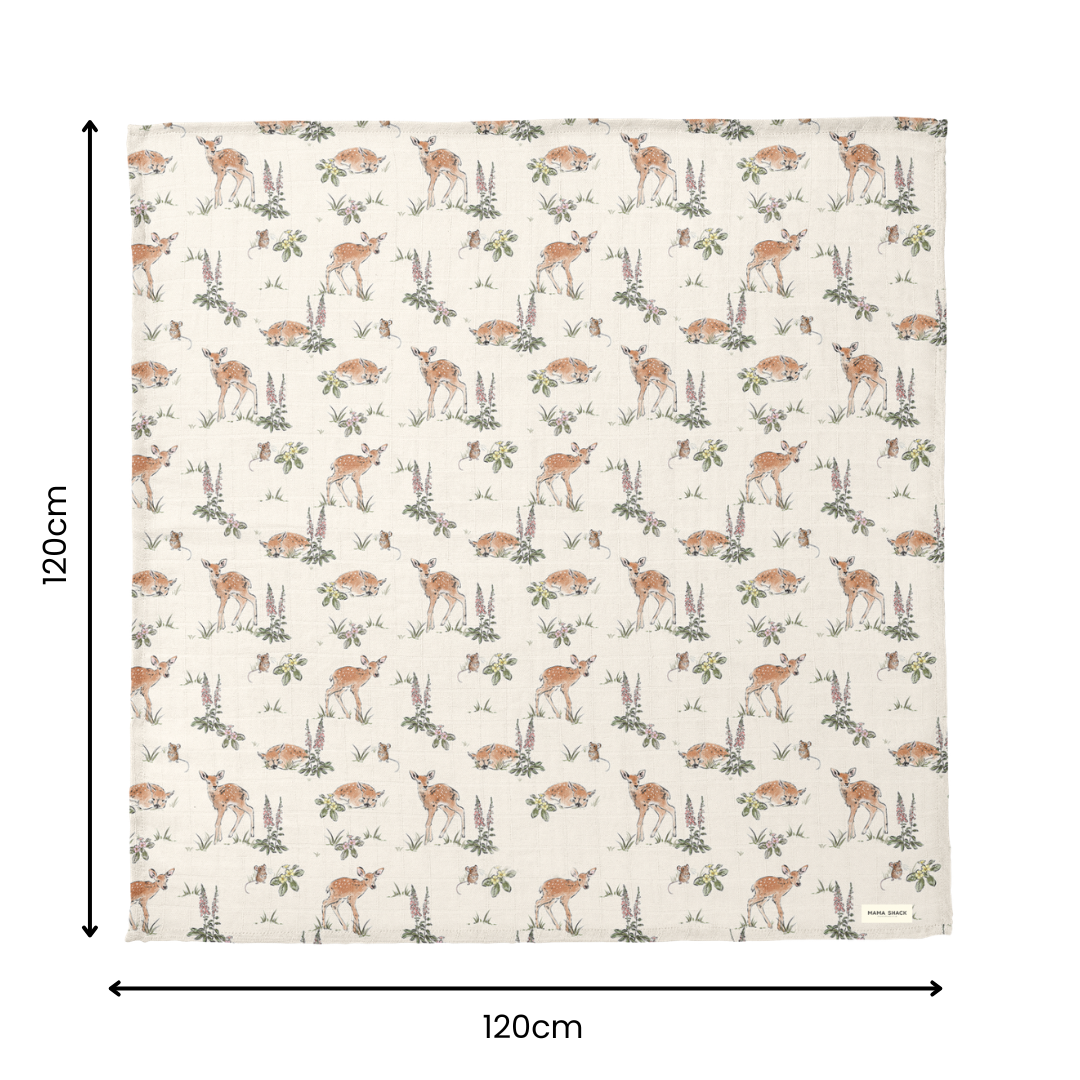Muslin Swaddle Blanket - Fawn & Fox Glove