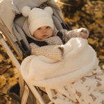 Muslin Sherpa Fleece Baby Blanket - Bunnies