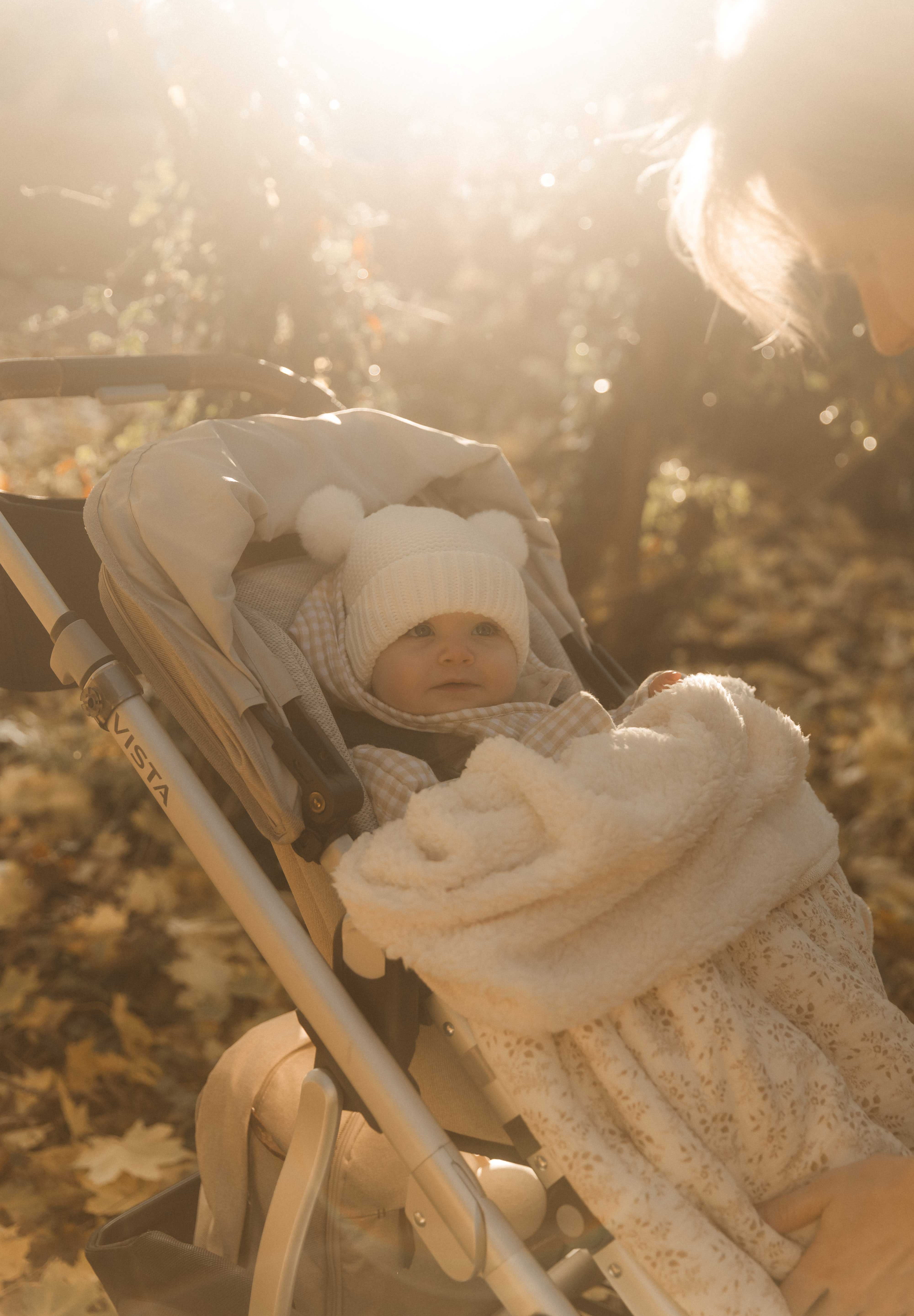 Muslin Sherpa Fleece Baby Blanket - Vintage Floral