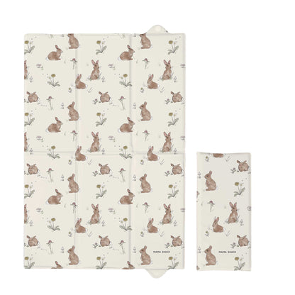 Foldable Travel Changing Mat - Bunnies