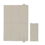 Foldable Travel Changing Mat - Greige Gingham